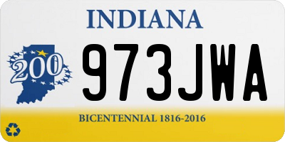 IN license plate 973JWA