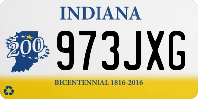 IN license plate 973JXG