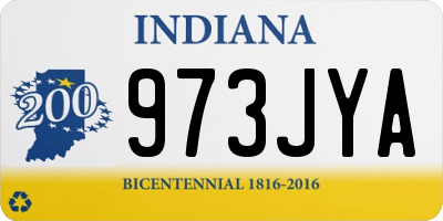 IN license plate 973JYA
