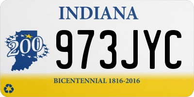 IN license plate 973JYC