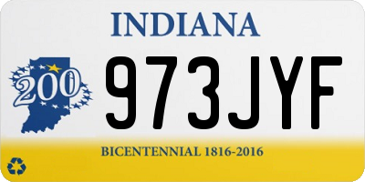 IN license plate 973JYF
