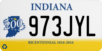 IN license plate 973JYL