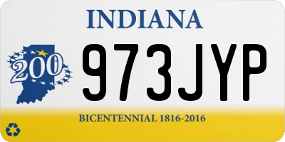 IN license plate 973JYP