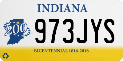 IN license plate 973JYS