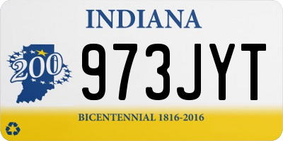 IN license plate 973JYT