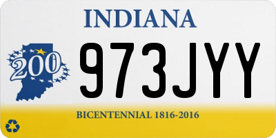 IN license plate 973JYY