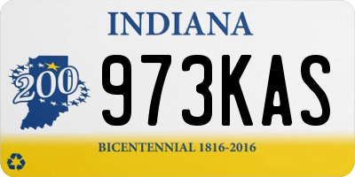 IN license plate 973KAS