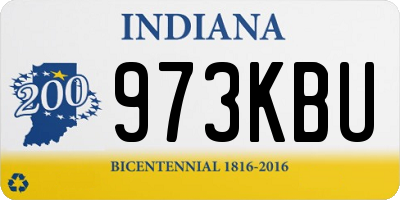 IN license plate 973KBU