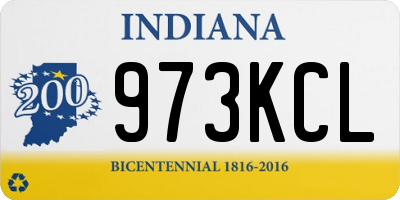 IN license plate 973KCL