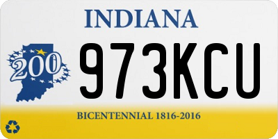 IN license plate 973KCU