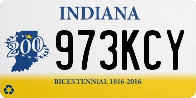IN license plate 973KCY