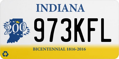IN license plate 973KFL