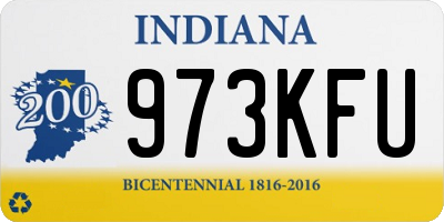 IN license plate 973KFU