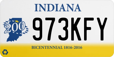 IN license plate 973KFY
