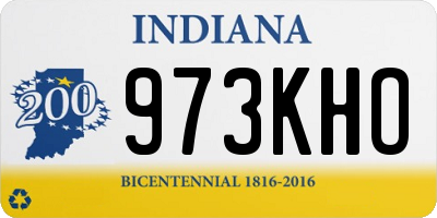 IN license plate 973KHO