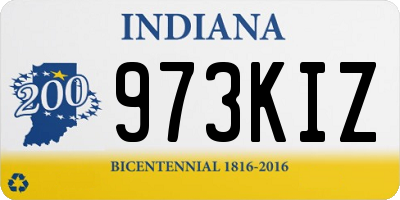 IN license plate 973KIZ