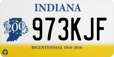 IN license plate 973KJF