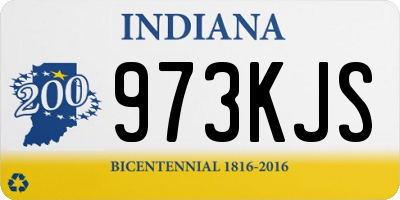 IN license plate 973KJS