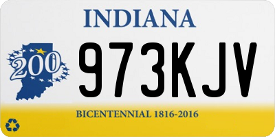 IN license plate 973KJV