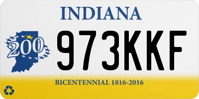 IN license plate 973KKF