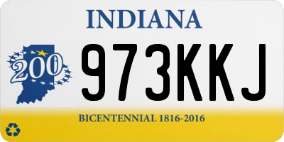 IN license plate 973KKJ