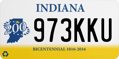 IN license plate 973KKU