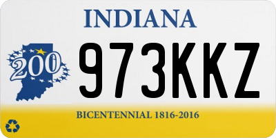 IN license plate 973KKZ