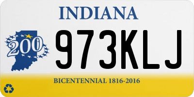 IN license plate 973KLJ