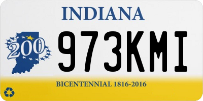IN license plate 973KMI