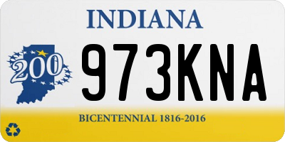 IN license plate 973KNA