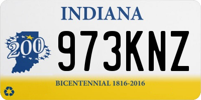 IN license plate 973KNZ