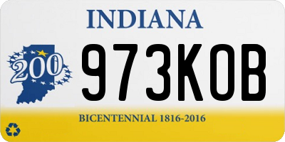 IN license plate 973KOB