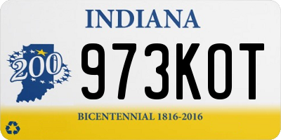 IN license plate 973KOT