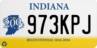 IN license plate 973KPJ