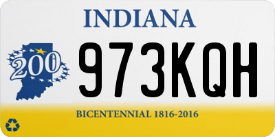 IN license plate 973KQH