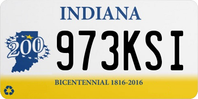 IN license plate 973KSI