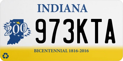 IN license plate 973KTA