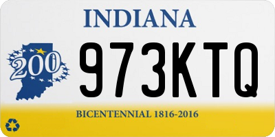IN license plate 973KTQ