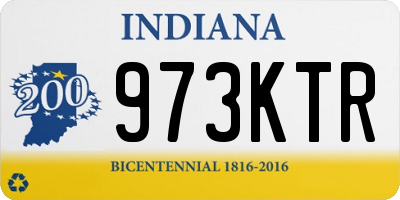 IN license plate 973KTR
