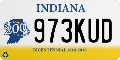 IN license plate 973KUD