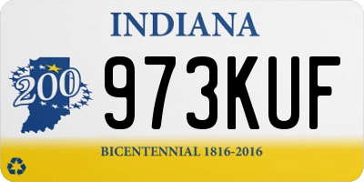 IN license plate 973KUF
