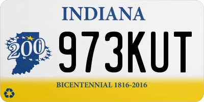 IN license plate 973KUT