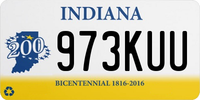 IN license plate 973KUU