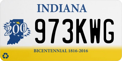 IN license plate 973KWG
