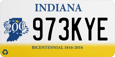 IN license plate 973KYE