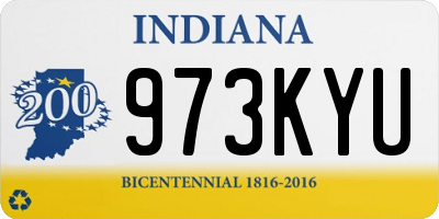 IN license plate 973KYU