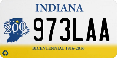IN license plate 973LAA