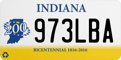 IN license plate 973LBA