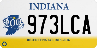 IN license plate 973LCA