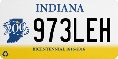 IN license plate 973LEH